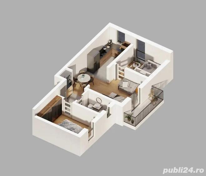 Apartament 3 camere bloc nou Str.Strugurilor Lugoj - 3