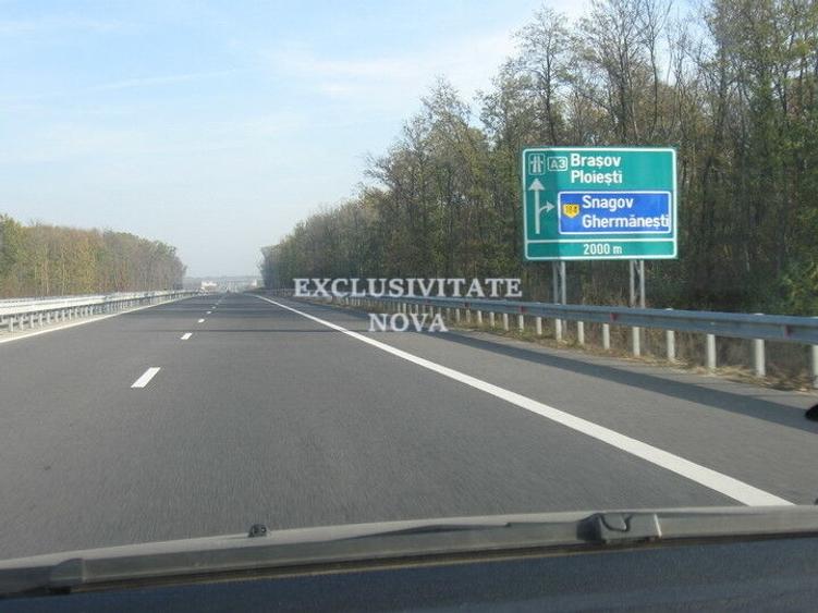 Teren 9Ha -> 16Ha Ha Intravilan , Exit A3 Snagov Ghermanesti Bucuresti-Ploiesti - 16