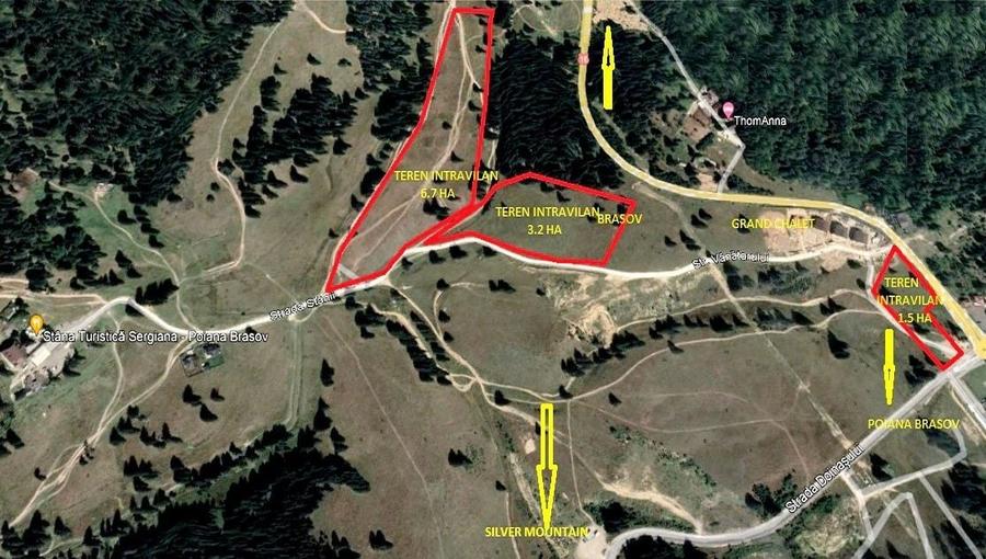 Teren superb Poian Brasov cu front la trei drumuri - 3