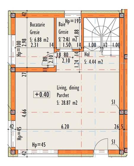 Casa cuplata, 168 mp utili, teren 200 mp – Dambul-Rotund - 5