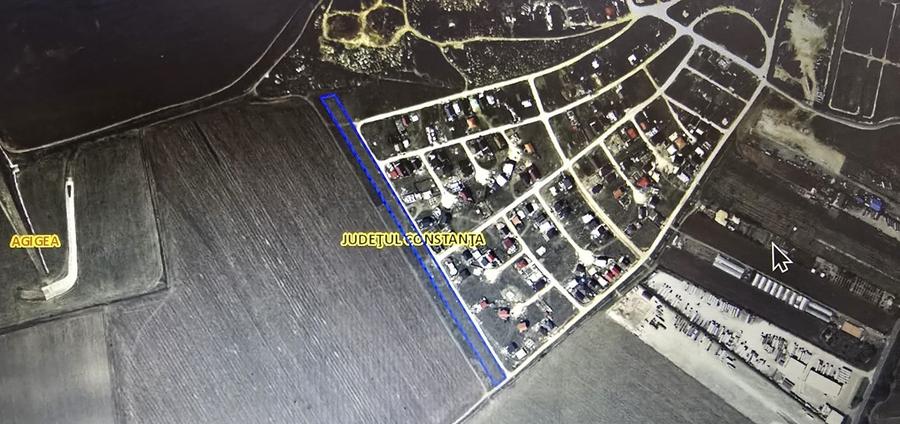 Agigea  Teren cu utilitatii 1 ha cu 500 ml deschidere la strada Crinului - 3