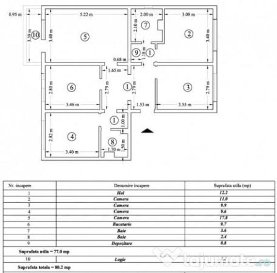 Apartament 4 camere, etaj 1. Zona Astra-Planete - 1