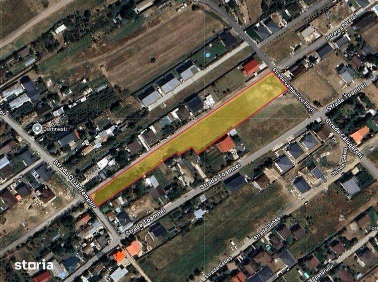 DOMNESTI - 5,200 M2- Strada Campul cu Flori - 5