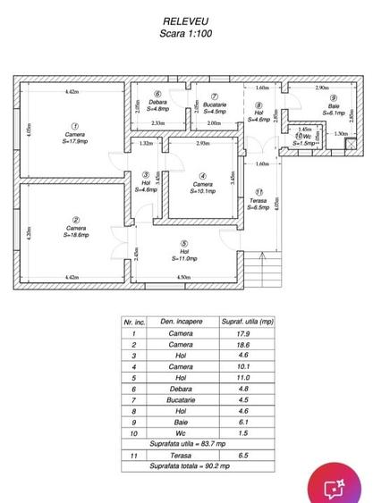 Casă de vânzare 83,70 mp cu teren 413 mp, zona Modern - 6