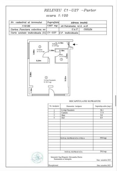 Apartament la parter cu curte privată Codlea - 1