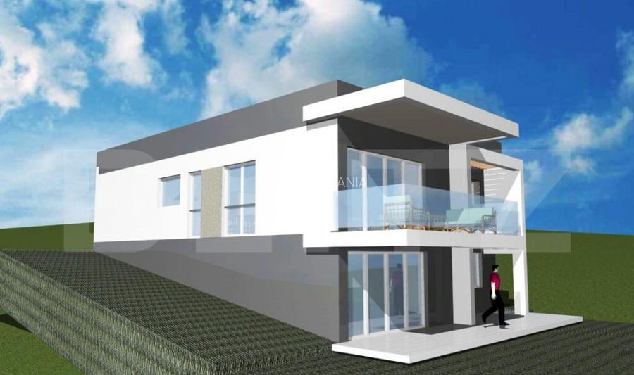 Casa Moderna cu Demisol ?i Parter, Teren de 460 mp