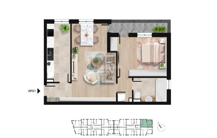 Apartament 2 camere aproape de Lacul Morii Apartament 2 camere aproape de Lacul Morii