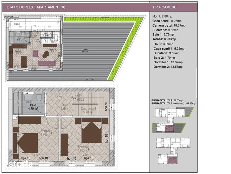 Apartament cu 3 camere în Vitan