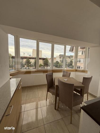 Apartament cu 3 camere decomandat, mobilat în Central