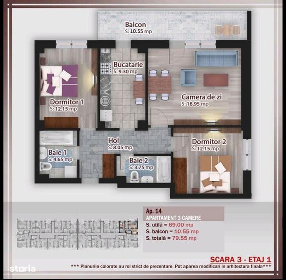 Apartament 3 camere Pallady, Metrou, OPORTUNITATE cu PARCARE inclusa - 5