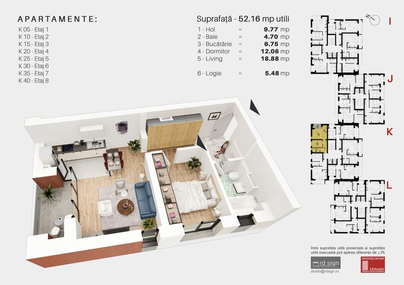 Bloc Nou, Dezvoltator. Ocupabil Imediat.Parcare subsol inclusa - 20