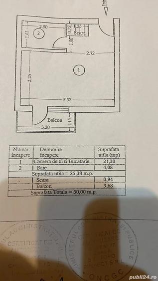 Apartament doua camere cu scara interioara, zona centrala. - 2