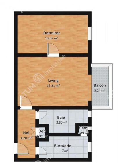 Apartament 2 camere si balcon in zona Dioda din Sibiu - 6
