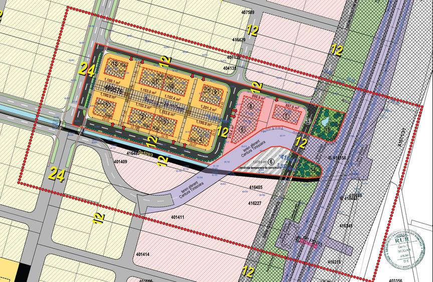 Teren pentru bloc, P+4E Giroc - 1