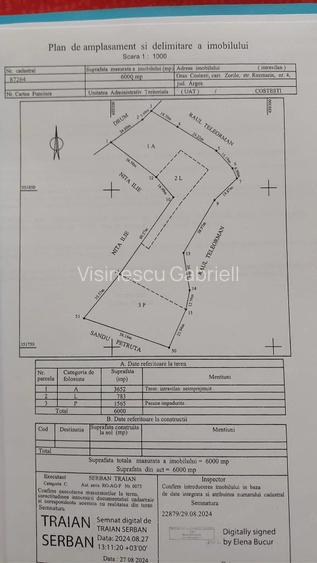 Teren intravilan Costesti, Zorile, jud. Arges 6000mp
