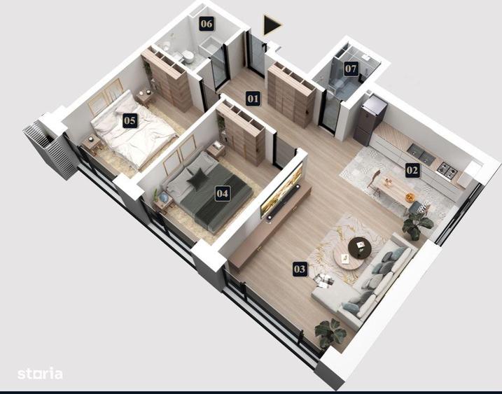 3 camere cu facilita?i complete, West Avenue Residence Militari - 6