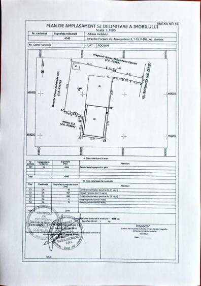 Vand hala productie 1800 mp (2 hale de 900mp) si 4500 mp teren in Focsani - 1