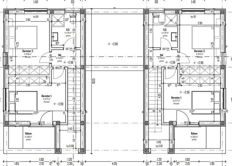 Sanandrei, Duplex pe Etaj, Proiect Modern, Desp prin camera Tehnica. - 13