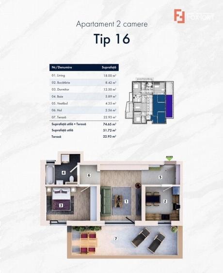 Variante apartamente 2 camere cartier nou zona Mehala - ID V4927 - 22