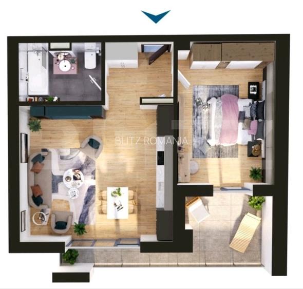 Apartament de vanzare, 2 camere, 54 mp, zona Torontalului Apartament de vanzare, 2 camere, 54 mp, zona Torontalului