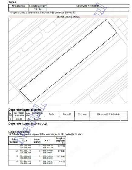 Teren intravilan 13124 mp cu front 44.5 m | Buftea - Cartierul Tineretului - 3