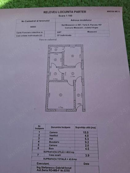 Proprietar casa P+ 1 E com.Mozaceni Deal, jud. Arges,centru - 6