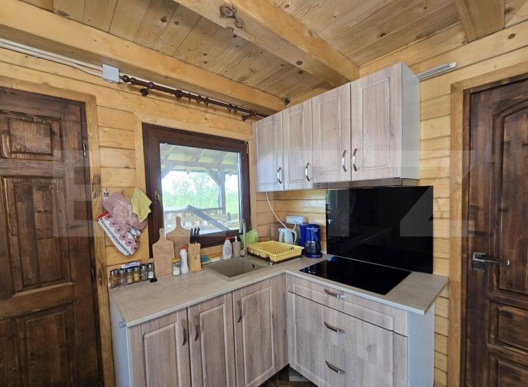 Cabana lemn cu 4 dormitoare, 120mp, teren intravilan de 1250mp - 7