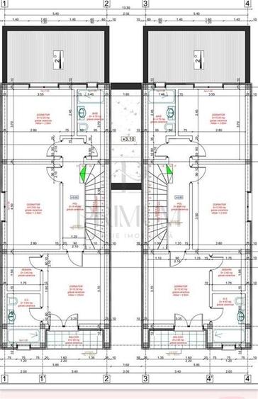 Duplex individual - personalizare interioara - 5 camere - 2