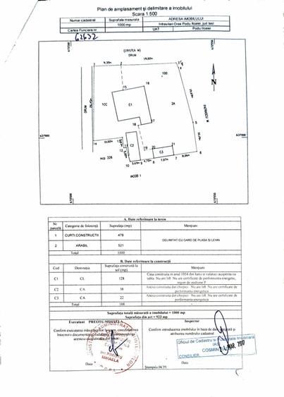Casa de vanzare + teren 1000 mp, intravilan, Podu Iloaiei - 1