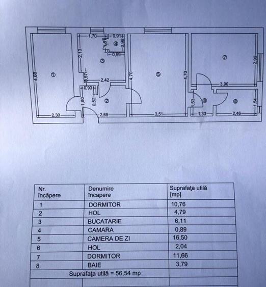 Apartament 3 camere CENTRU - piata si faleza - 16