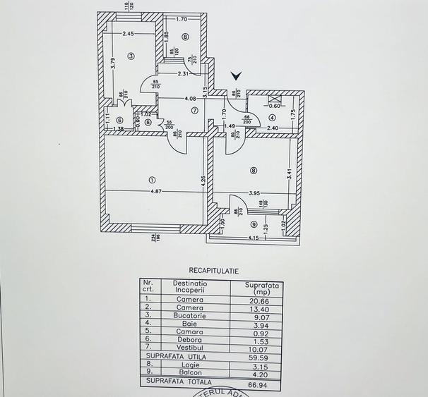 Apartament spațios 2 camere,67 mp,decomandat,bloc 2001–Calea Călărași-0%comision - 2