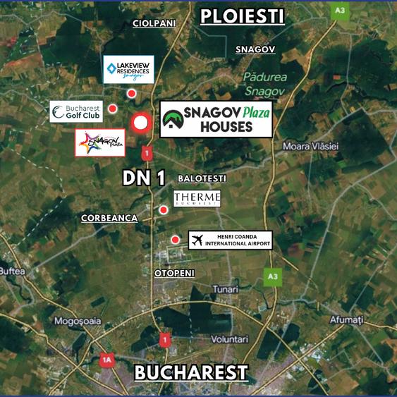 Duplex cu 3 camere cu Canalizare în Snagov