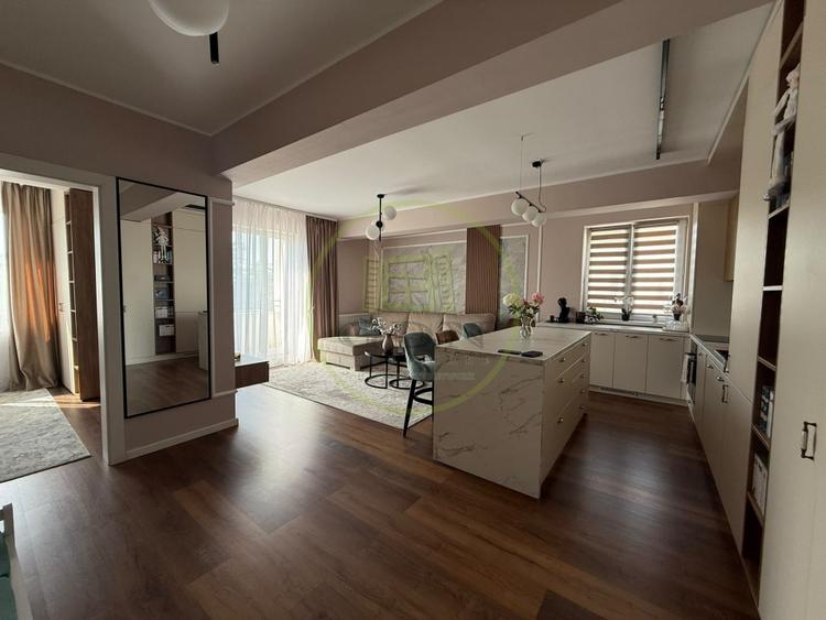 Apartament cu 2 camere, mobilat în Romanești