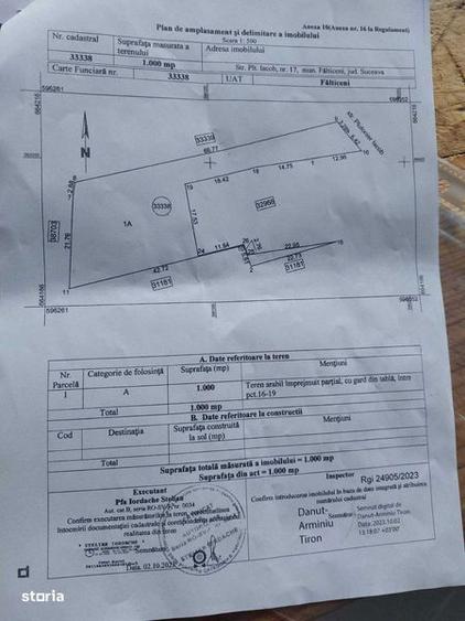 Vand teren intravilan cu certificat de urbanism pe str.Plt.Iacob - 6