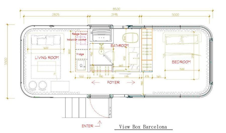 Casa tip Capsula de la View Box Houses - modelul Barcelona - 2