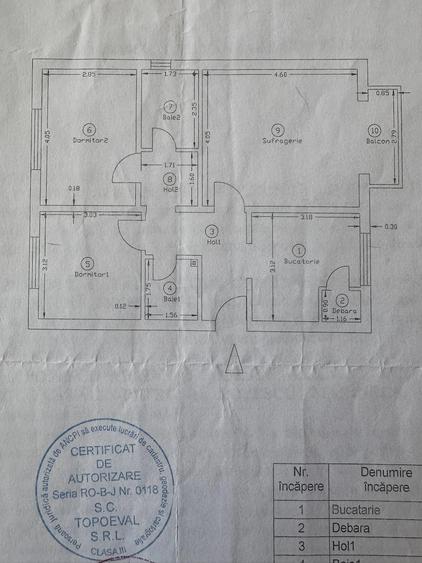 Apartament cu 3 camere decomandat în Burdujeni