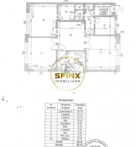 PRIMAVERII | apartament 3 camere 88mp | pretabil rezidenta sau birou - 14