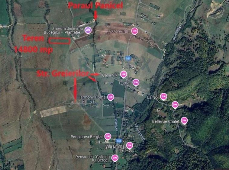 Teren Rasnov zona Glajerie-14800mp extravilan - 2