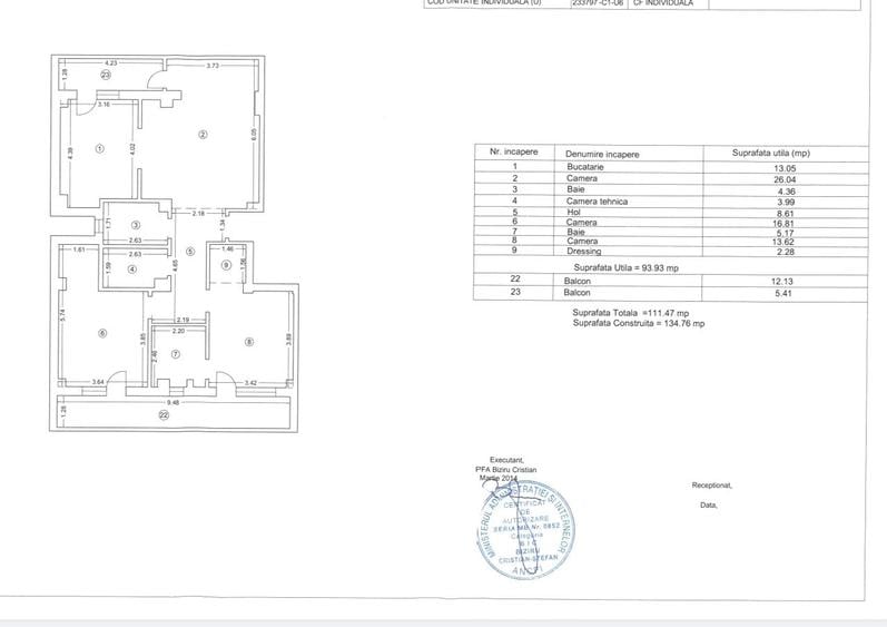 Apartament 3 camere decomandat et 1 Tomis Plus - 20