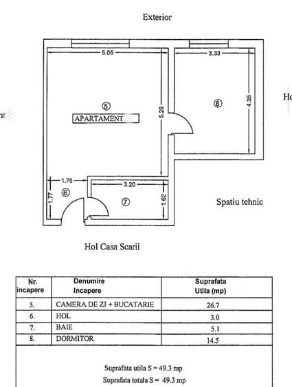 Apartament 2 camere - 50 mp - mobilat- Mamaia Sat  | Bloc Nou 2024 -85000 Euro - 7