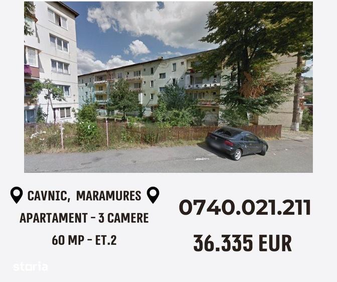 Apartament cu 3 camere semidecomandat în Nord