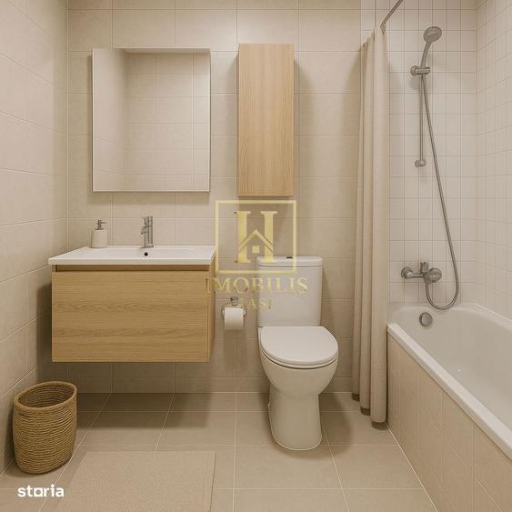 Apartament NOU 2 camere open space 43 mp Bucium 66500 euro - 6