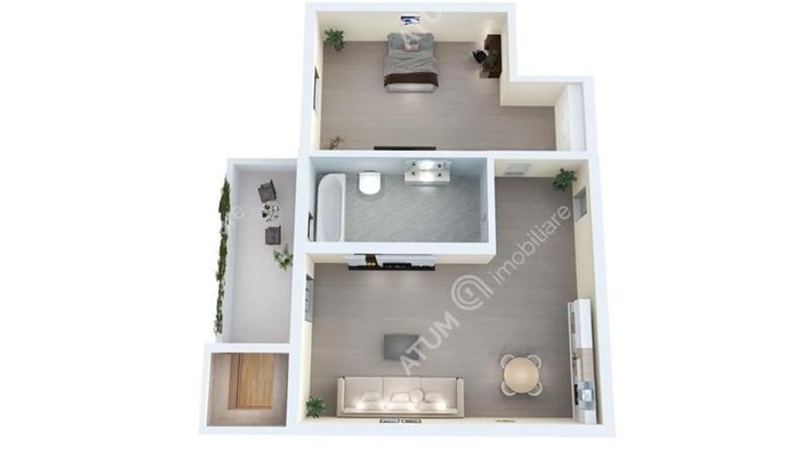 Apartament cu 2 camere cu balcon si parcare zona Lacul lui Binder - 5