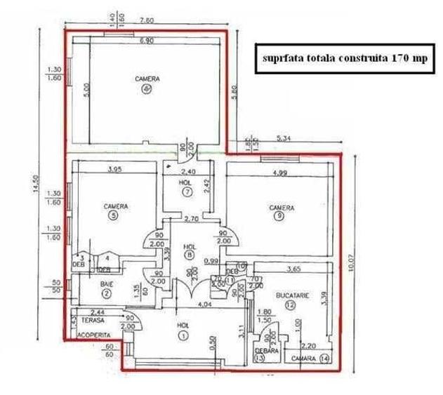Casa plus teren suprafata totala 927 mp, PLOIESTI, str. 13 Decembrie. - 3