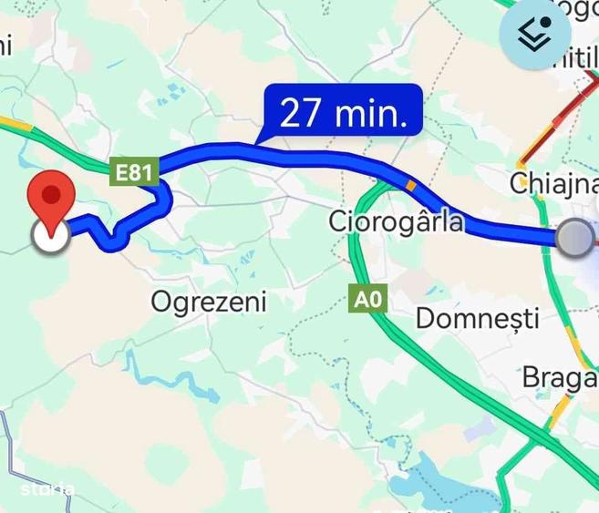 Teren intravilan,langa padure-4700m, Malu Spart- Bolintin Vale. - 2