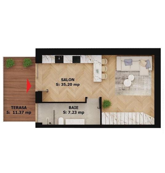 Apartament nou, 2 camere, 177 000 Euro. Comision 0. - 1
