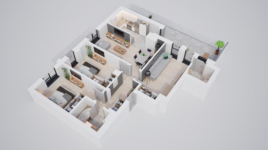 Apartament 4 camere, ansamblu exclusivist, parc, boxe și parcari disponibile - 5