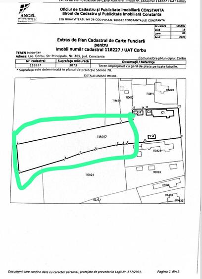 TEREN INTRAVILAN - CORBU DE SUS- POSIBILITATE DE CONSTRUCTIE - 5