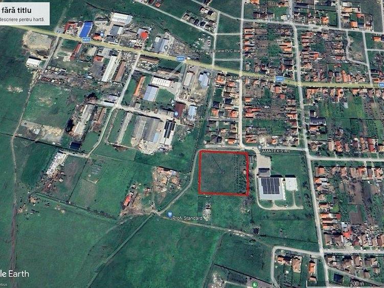 Teren intravilan 10.000mp cu utilitati, imprejmuit, Loc. Sanleani langa Amatex - 2