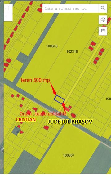 Lot de teren în Cristian, Brașov . - 5